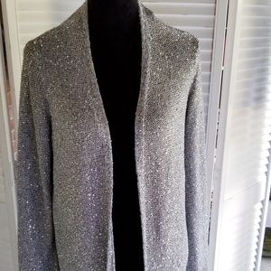 New Silver Metallic Sytle Cardigan